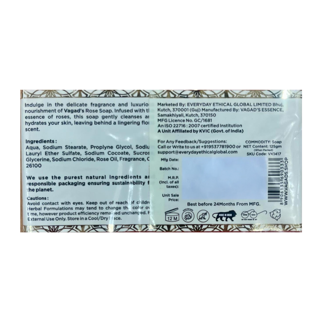 Vagads Herbal Rose Soap - Balaji Grand Bazar